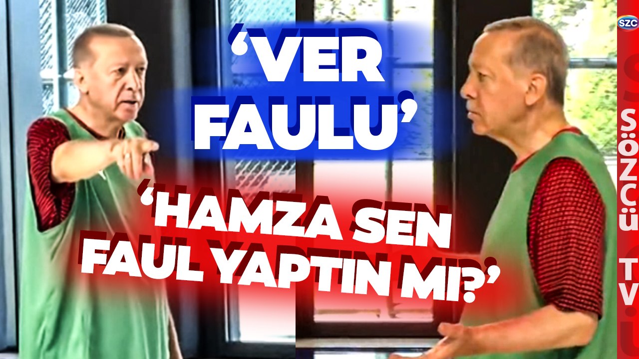 Basketbol Oynayan Erdoğan'dan Hamza Yerlikaya'ya: Sen Faul mu Yaptın?