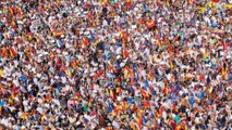 Miles de personas marcharon en Madrid contra propuesta de amnistía a independentistas catalanes y en apoyo a Feijóo