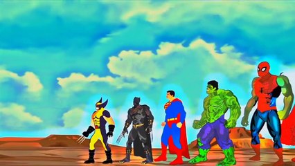 x men vs Hulk Batman fighting to devil  cartoon character animation video