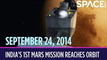 OTD In Space - September 24: India's 1st Mars Mission Reaches Orbit