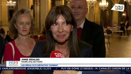 Sénatoriales : Anne Hidalgo "très heureuse" des résultats de la gauche à Paris