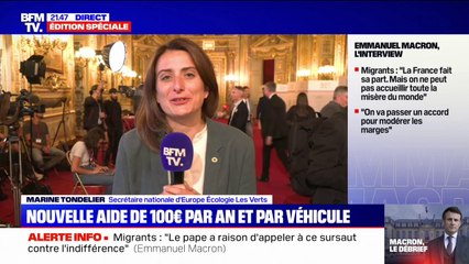 Transition écologique: "Le déni climatique [...], c'est aussi ne pas agir", affirme Marine Tondelier