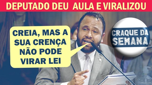 ENFIM UM DEPUTADO-PASTOR QUE NÃO PÕE SUAS CRENÇAS ACIMA DA LIBERDADE DAS PESSOAS | Cortes 247