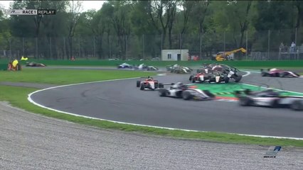 Formula Regional European Championship 2023 Monza Race 1 Restart Big Crash