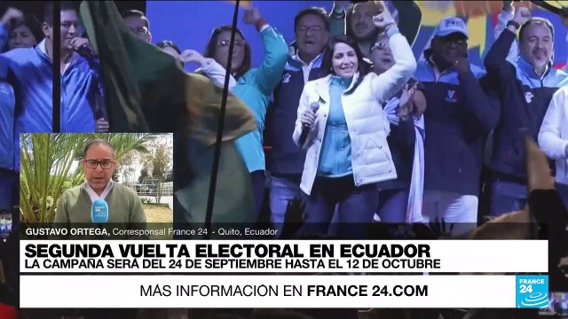 Informe desde Quito: Luisa González y Daniel Noboa inician campaña de cara al balotaje