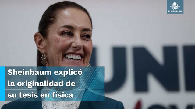 Asegura Claudia Sheinbaum que son falsas las acusaciones de plagio en su tesis