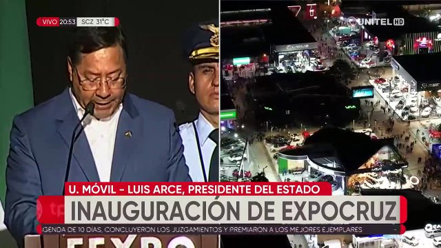 Arce en Expocruz: “Para industrializar debemos potenciar nuestro aparato productivo agropecuario”