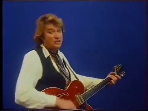 Johnny Hallyday - Publicité : Continental Edison Johnny guitare 1981