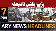 ARY News 7 PM Headlines 1st Octobe 2023 | Govt Takes Big Action