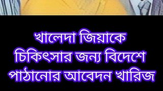 খালেদা জিয়াকে চিকিৎসার জন্য বিদেশে পাঠানোর আবেদন খারিজ