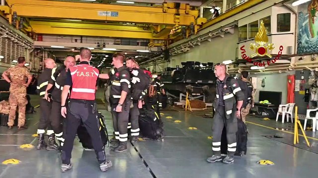 Tornati in Puglia i Vigili del Fuoco impegnati in Libia - VIDEO