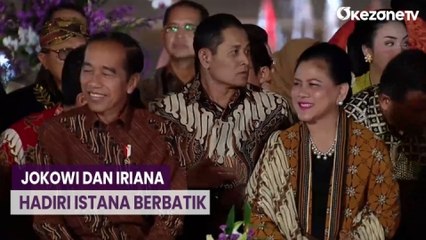 Hadiri Istana Berbatik di Halaman Istana Merdeka, Presiden Joko Widodo Didampingi Iriana Jokowi