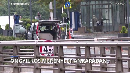 Öngyilkos merénylő robbantott Ankarában - a kamera látta