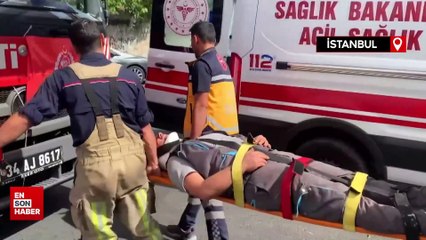 Esenler'de içinde vatandaşların bulunduğu asansör düştü