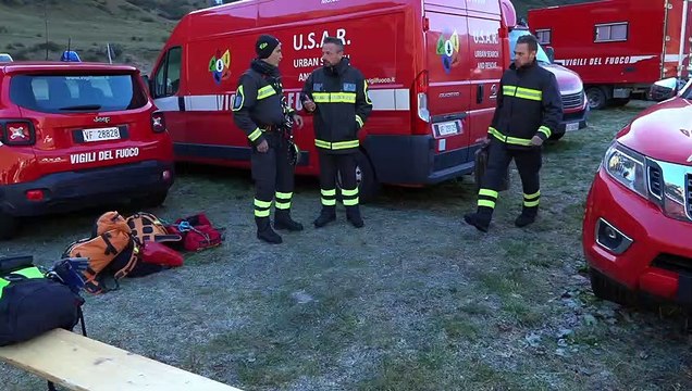 Val Formazza, frana provocata dalle forte piogge. Unit? cinofile al lavoro