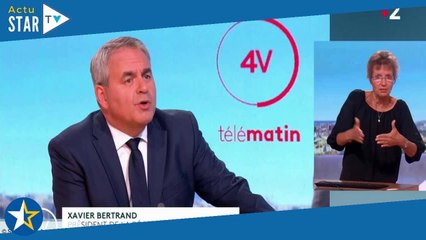 « Vous parlez de …  »  incompréhension entre Xavier Bertrand et Thomas Sotto dans Télématin