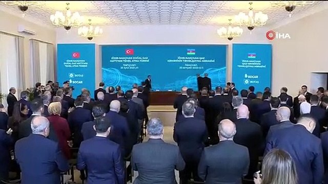 Erdoğan ve Aliyev, Iğdır-Nahçıvan Doğalgaz Boru Hattı temelini attı