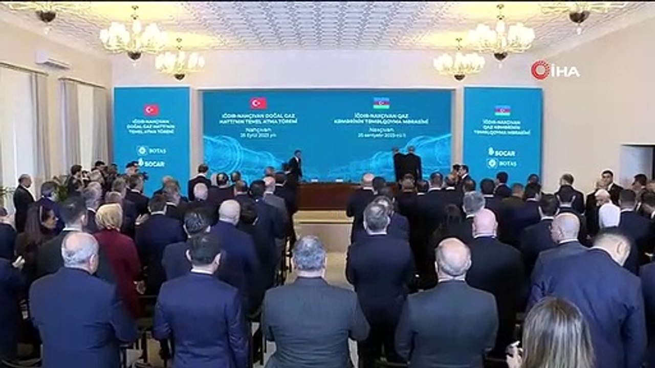 Erdoğan ve Aliyev, Iğdır-Nahçıvan Doğalgaz Boru Hattı temelini attı