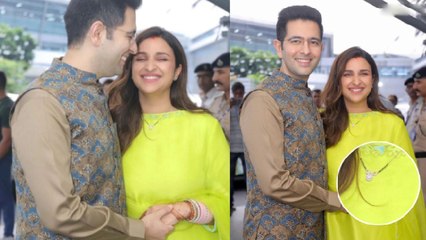 Parineeti Raghav Delhi Airport Look Viral, Neon Suit में Mangalsutra Flaunt करते.. | Boldsky