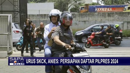 Diantar Naik Motor ke Baintelkam Polri, Anies: Urus SKCK untuk Persiapan Daftar Pilpres 2024