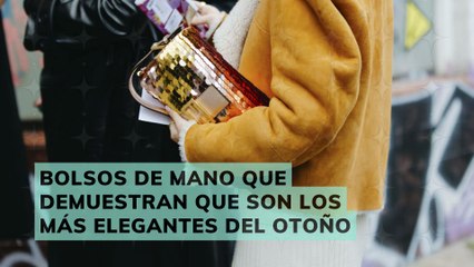 bolsos de mano que demuestran que son los más elegantes del otoño