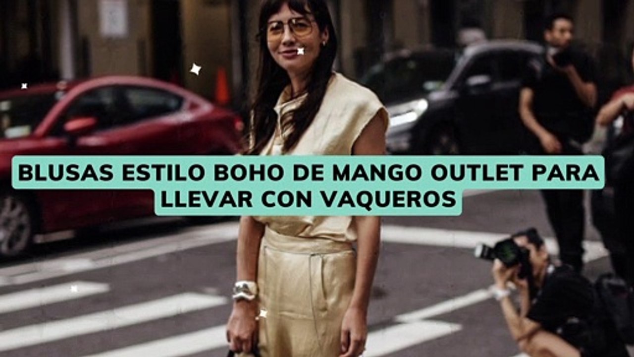 Blusas estilo boho de Mango Outlet para llevar con vaqueros