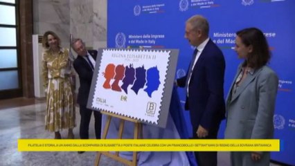 Elisabetta II, francobollo distribuito da Poste Italiane