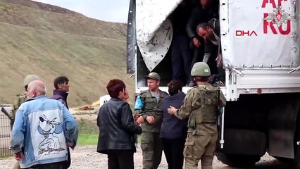Rusya, Karabağ'daki sivillere insani yardım sağladı