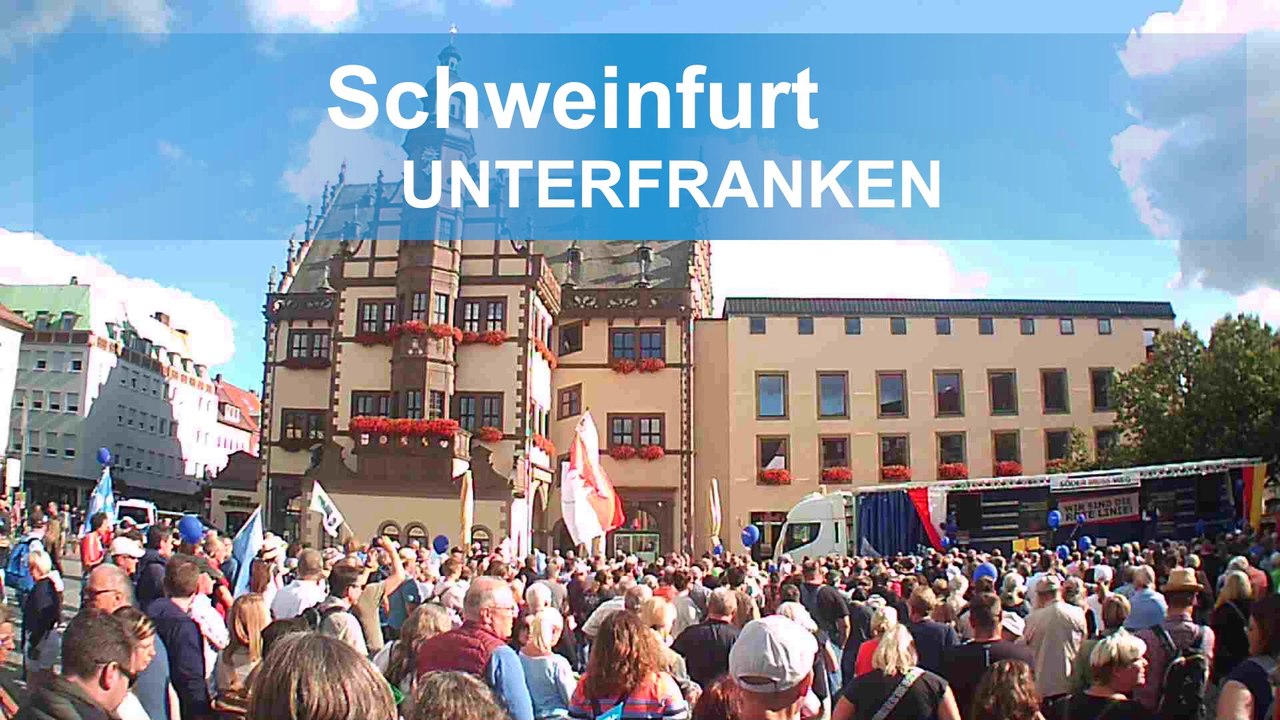 Schweinfurt: 900 demonstrierten gegen die Ampel-Regierung | 24.09.2023