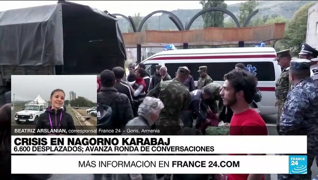 Informe desde Goris: Cruz Roja instaló centro para recibir a evacuados de Nagorno Karabaj a Armenia