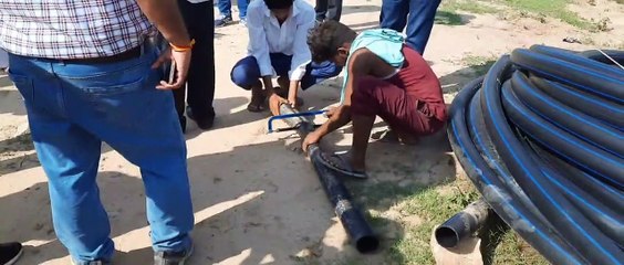 जलजीवन मिशन योजना का निरीक्षण करने पहुंची टीम, लिया फीड बैक