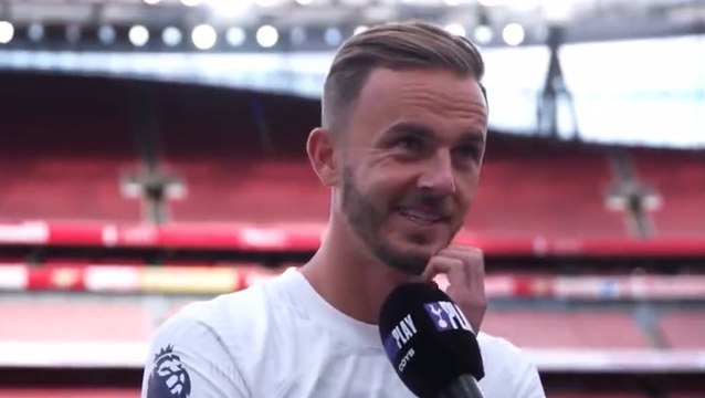 James Maddison’s cheeky response to Bukayo Saka using darts celebration vs Spurs