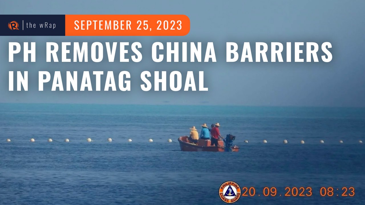 Philippines removes China’s barriers in Panatag Shoal
