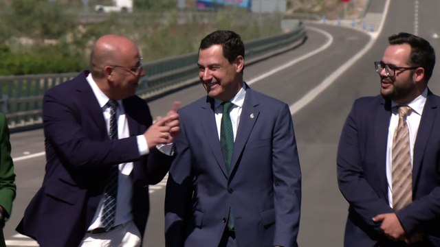 Moreno inaugura los últimos tramos de la Autovía del Almanzora, una demanda histórica