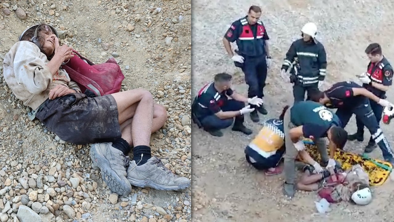 Tekirdağ'da avcıların bitkin halde bulduğu Fransız gezgin kadın hastaneye kaldırıldı