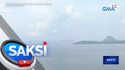 Volcanic smog o vog sa ilang lugar sa Batangas, bahagyang nabawasan | Saksi