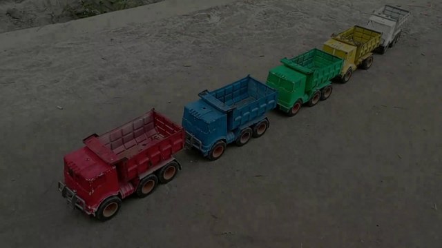 Long container trucks full of children's toys transformers robots, dragons, dump trucks, garbage trucks, beko, excavators, lions, offroad, police cars, molen cars, goats, oil cars, sand trucks