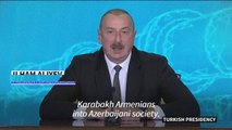 Azerbaijan’s Aliyev 'confident' in reintegration of Karabakh Armenians at meeting with Erdogan