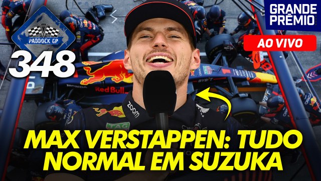 AO VIVO! VERSTAPPEN ATROPELA no JAPÃO + Clima TENSO na MERCEDES | Paddock GP #348