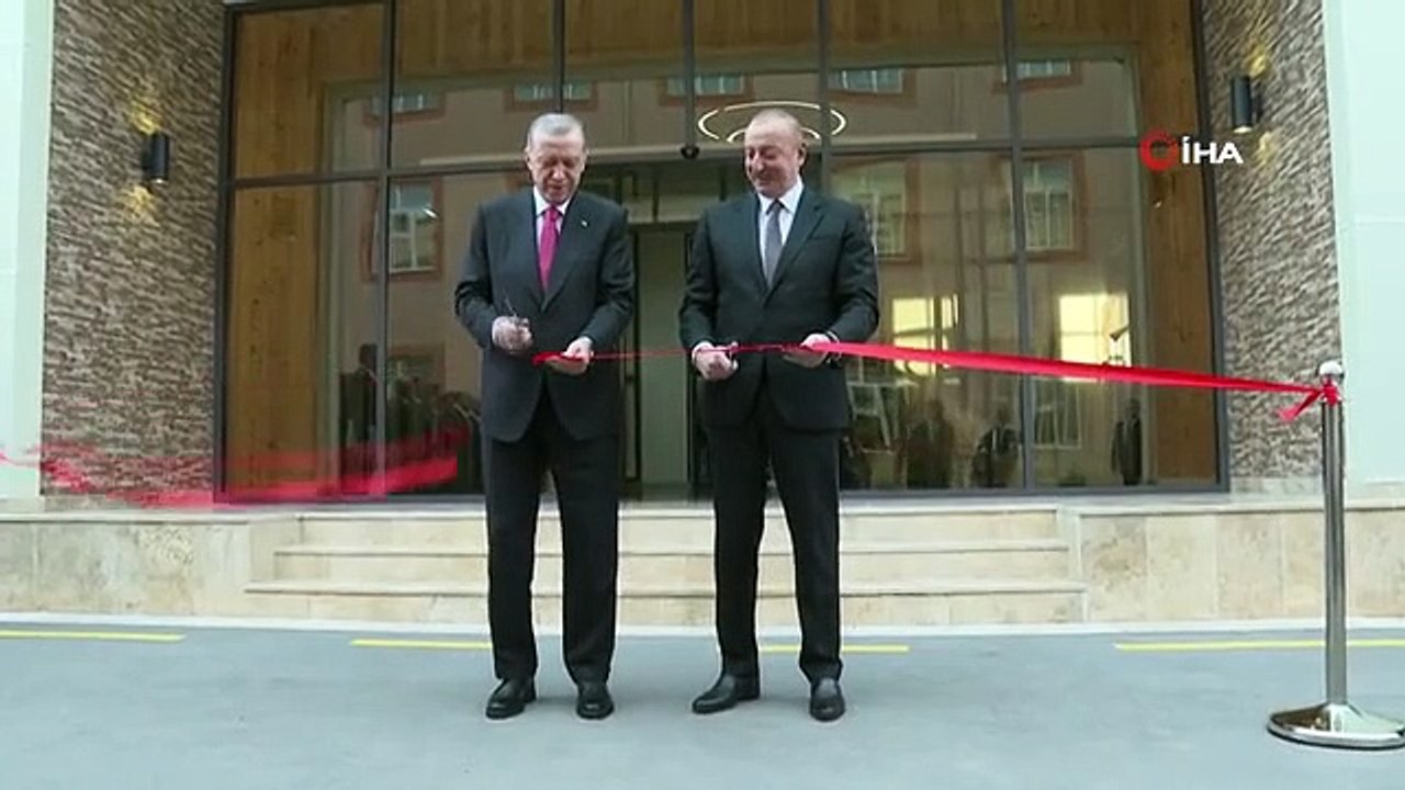 Erdoğan ve Aliyev, modernize edilen Nahçıvan Askeri Kompleksi'nin açılışını yaptı