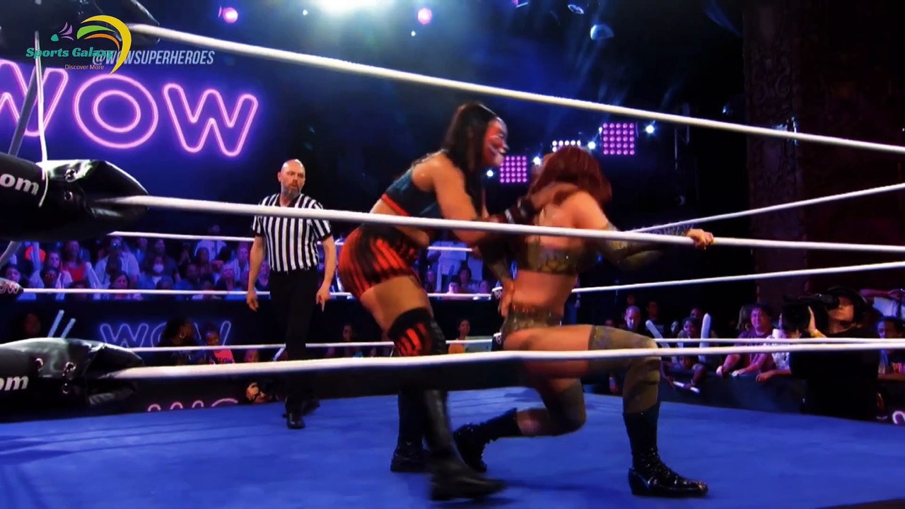 WOW Women of Wrestling: Princess Aussie Challenges Holidead to a Battle of the Superheroes