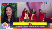 Anahí y Dulce María SUBEN a sus hijos al escenario a cantar con RBD