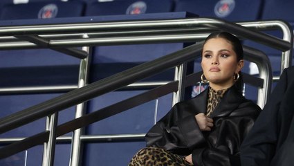 Selena Gomez Attended a Soccer Match in a Long Leopard-Print Gown