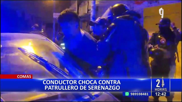 Comas: mototaxista ebrio casi arrolla a transeúntes que estaba en los paraderos