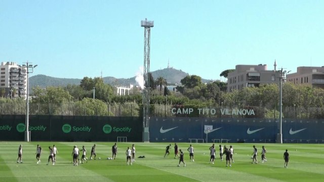 برشلونة يجري حصة تدريبية قبل مواجهة مايوركا