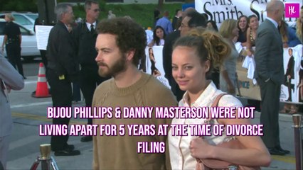 Bijou Phillips & Danny Masterson Were Not Living Apart for 5 Years at the Time of Divorce Filing