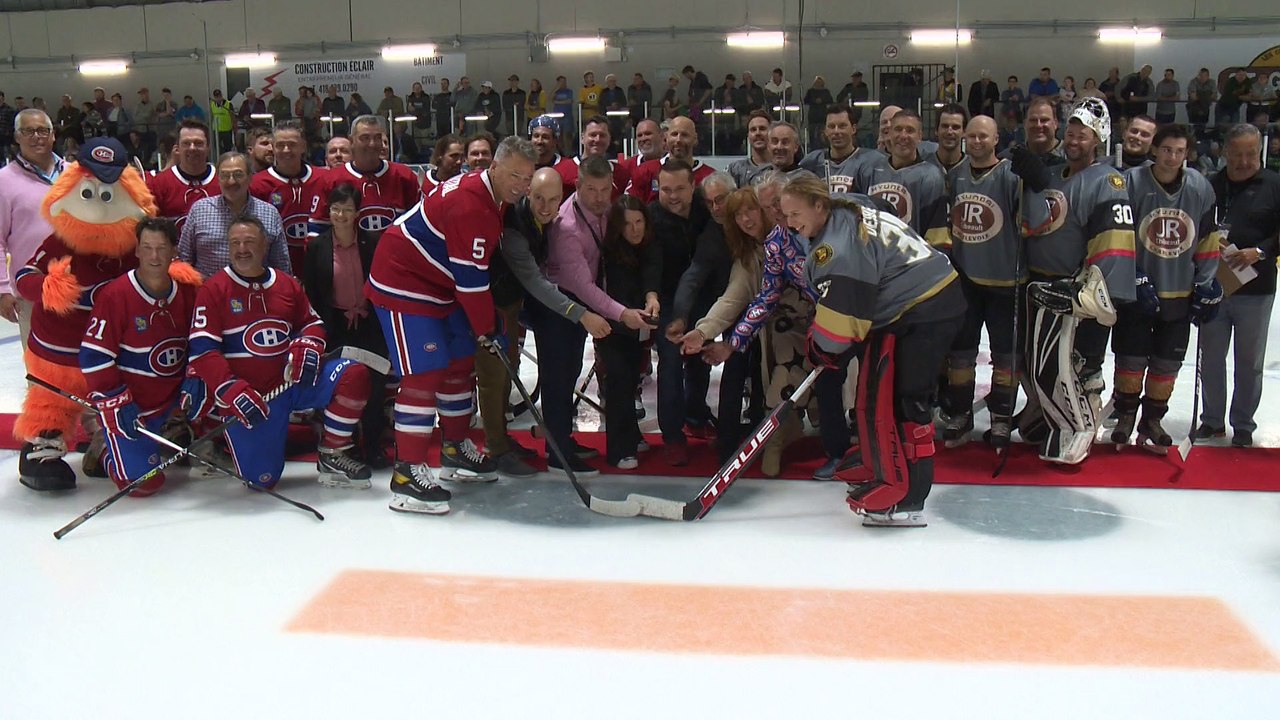 CH 25 Sept TOPO Inauguration arena de Baie-St-Paul anciens canadiens