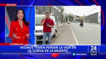 Chorrillos: vecinos piden semáforo en denominada “curva de la muerte” por constantes accidentes