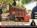 Bricomiles continúa con la recuperación de los espacios del L.B.N. San Vicente en el estado Lara
