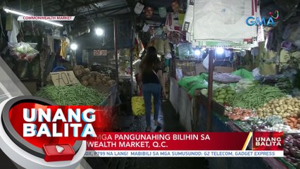 Presyo ng mga pangunahing bilihin sa Commonwealth Market, Q.C. | UB